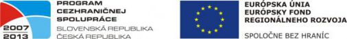 logo programu OP přeshraniční spolupráce SR - ČR 2007-2013
