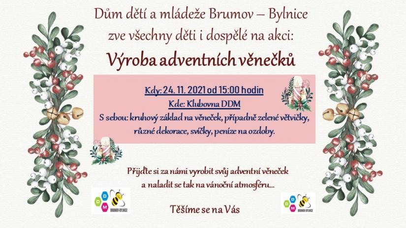 Výroba adventních věnečků