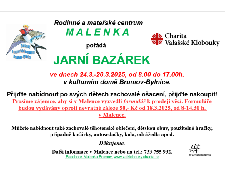 jarní bazárek