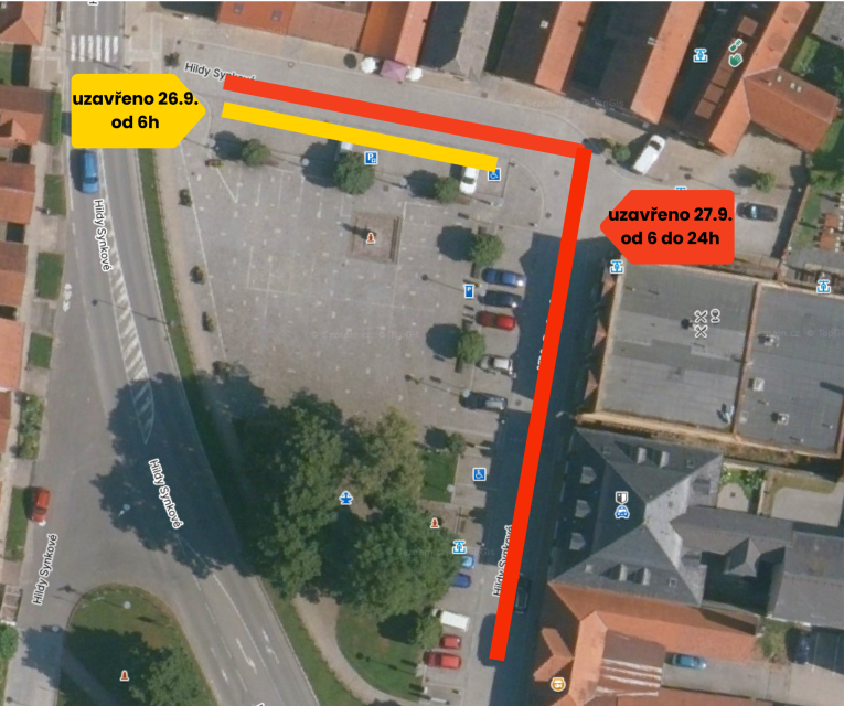 omezené parkování