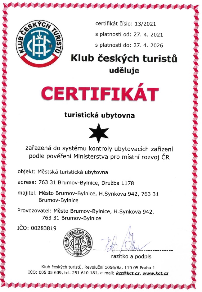 certifikát