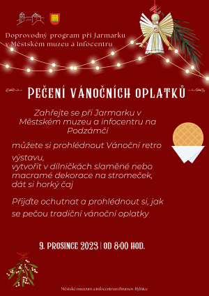 Pečení Vánočních oplatků v Městském muzeu a infocentru  1