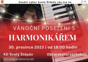 Vánoční posezení s harmonikářem