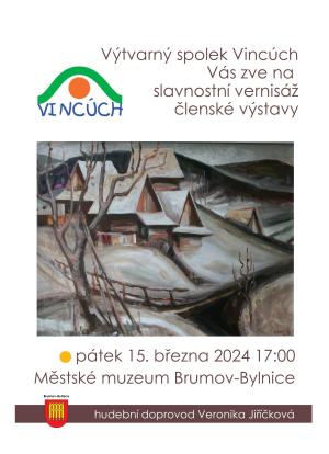 Slavnostní vernisáž výstavy výtvarného spolku Vincúch 1